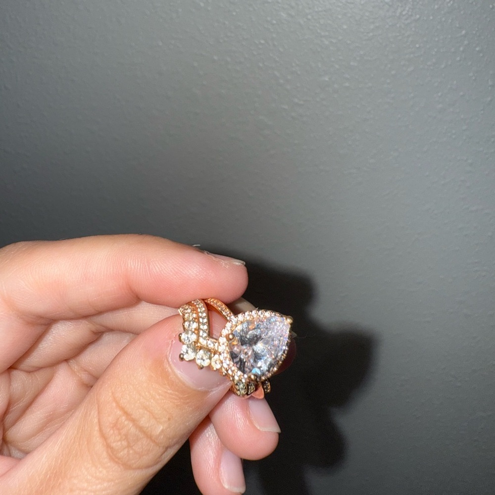 Pandora Rose Gold RING SET!!! 2 RINGS - Picture 4 of 6